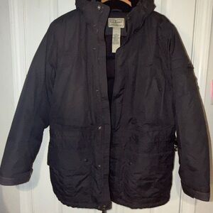 L.L.Bean goose down hooded puffer coat.